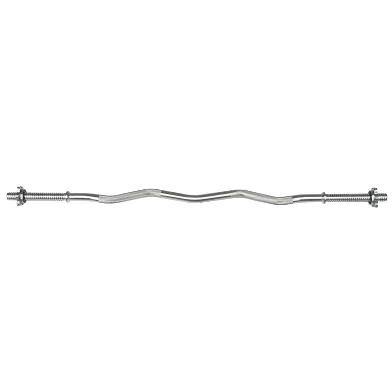 Viavito 4ft Standard EZ Curl Bar with Spinlock Collars
