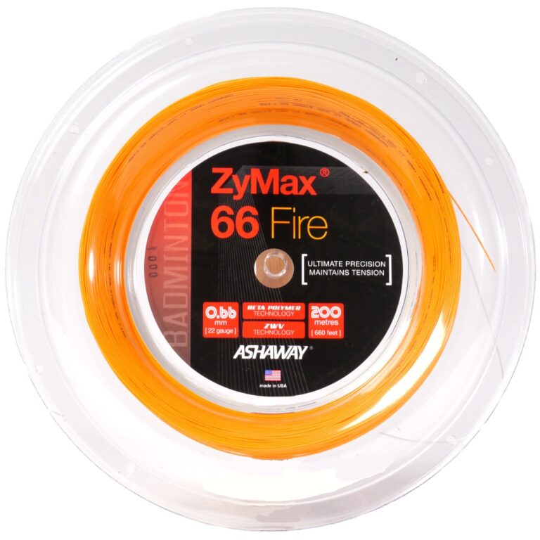 Ashaway Zymax 66 Fire Badminton String - 200m Reel