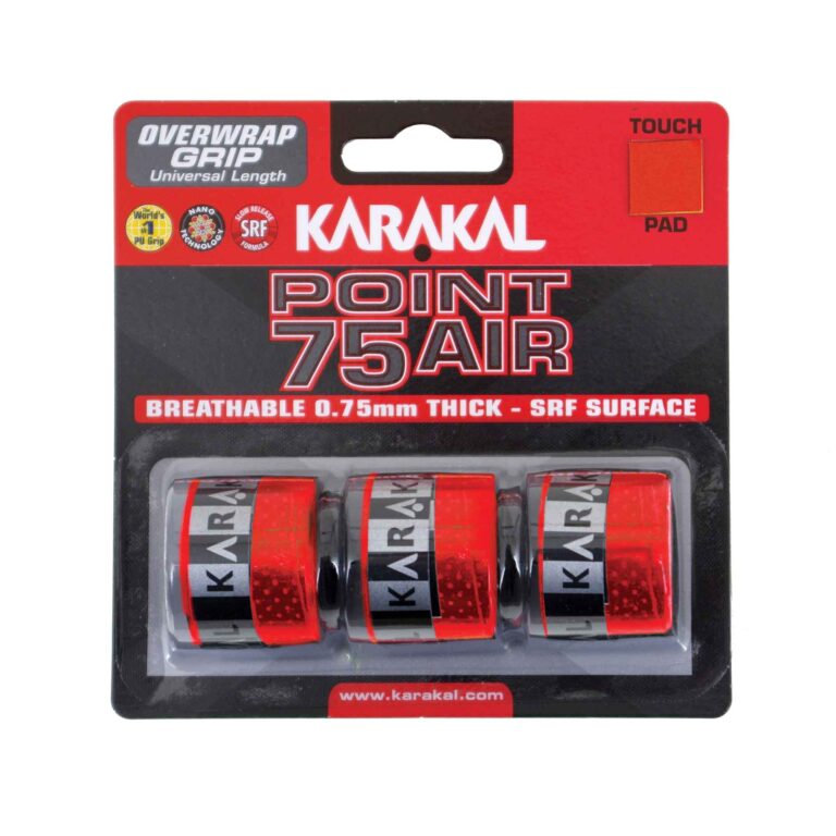 Karakal Point 75 Air Overwrap Grip - Pack of 3