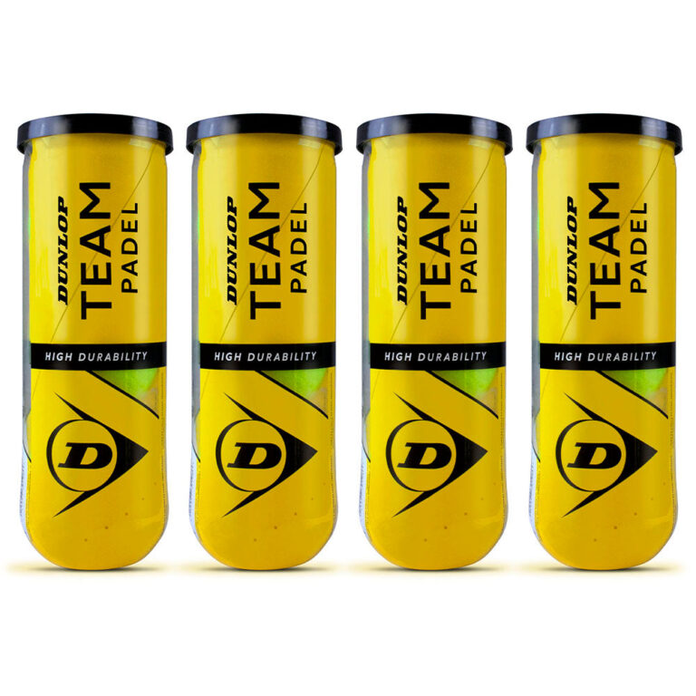 Dunlop Team Pressurised Padel Balls - 1 Dozen