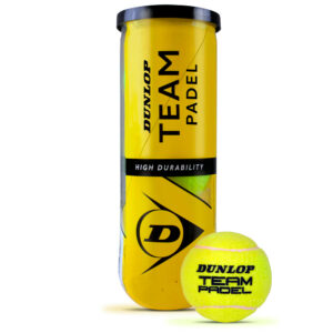 Dunlop Team Pressurised Padel Balls - Tube Of 3