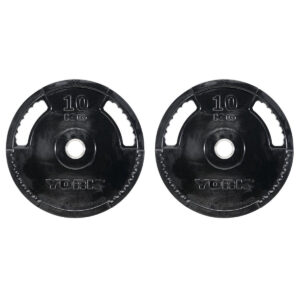 York 2 x 10kg G2 Rubber Thin Line Olympic Weight Plates