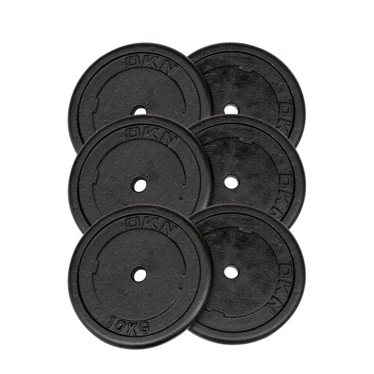 DKN 6 x 10kg Cast Iron Standard Weight Plates