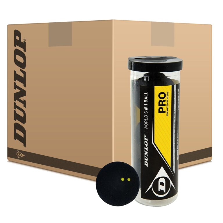 Dunlop Pro Squash Balls - 6 Dozen (24 x 3 Ball Tube)
