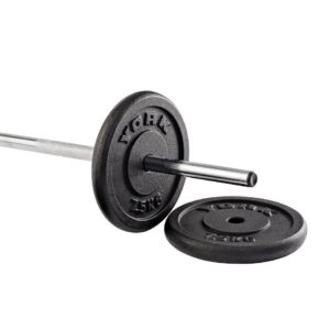 York 2 x 7.5kg Black Cast Iron 1Inch Plates