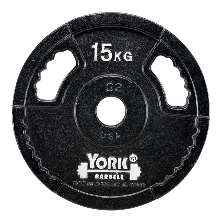 York 15kg G2 Cast Iron Olympic Weight Plate