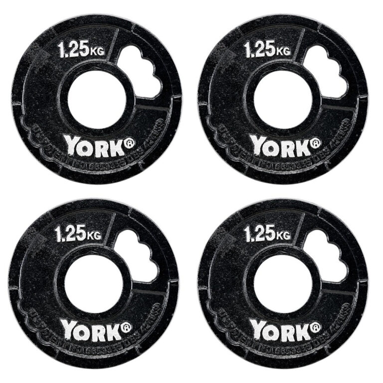 York 4 x 1.25kg G2 Cast Iron Olympic Weight Plates